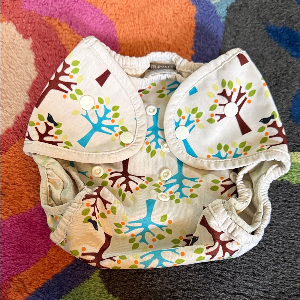 Thirsties diaper cover, GUC, size Two, Snap closure, adjustable snaps